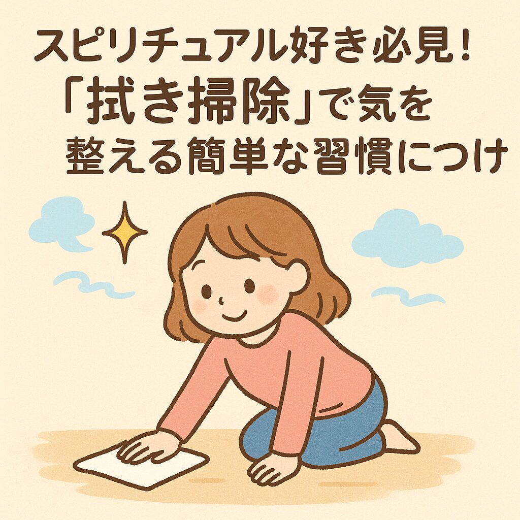スピリチュアル好き必見!「拭き掃除」で気を整える簡単な習慣